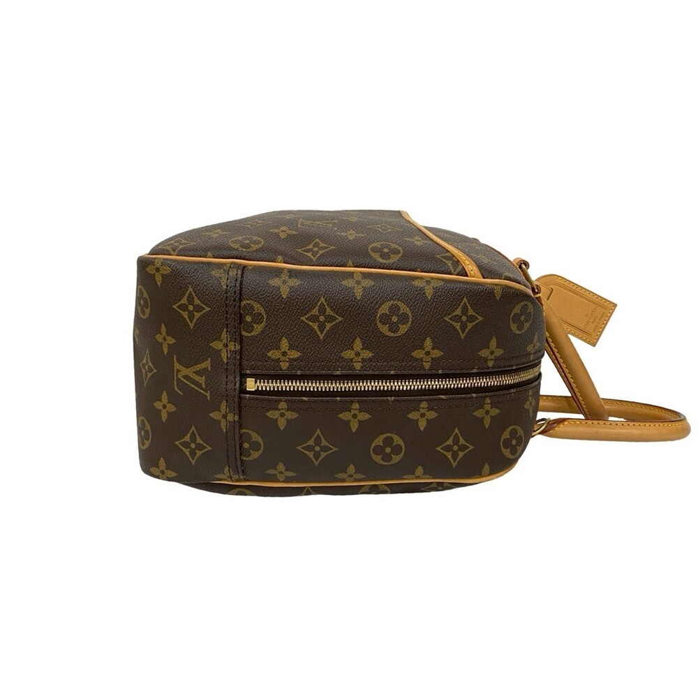 LOUIS VUITTON Brown Monogram Leather Deauville Boston Bag - Picture 6 of 10